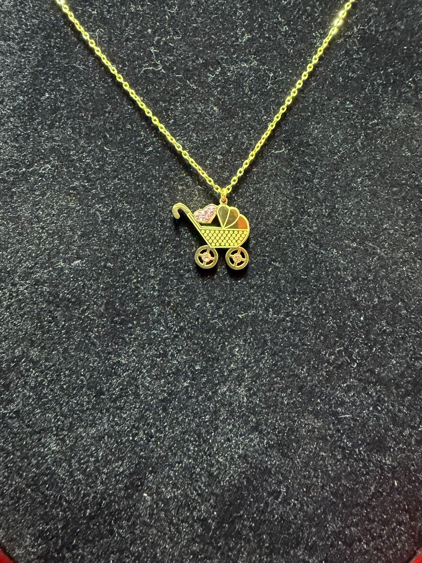 collana-carrozzina-cuore-rosa