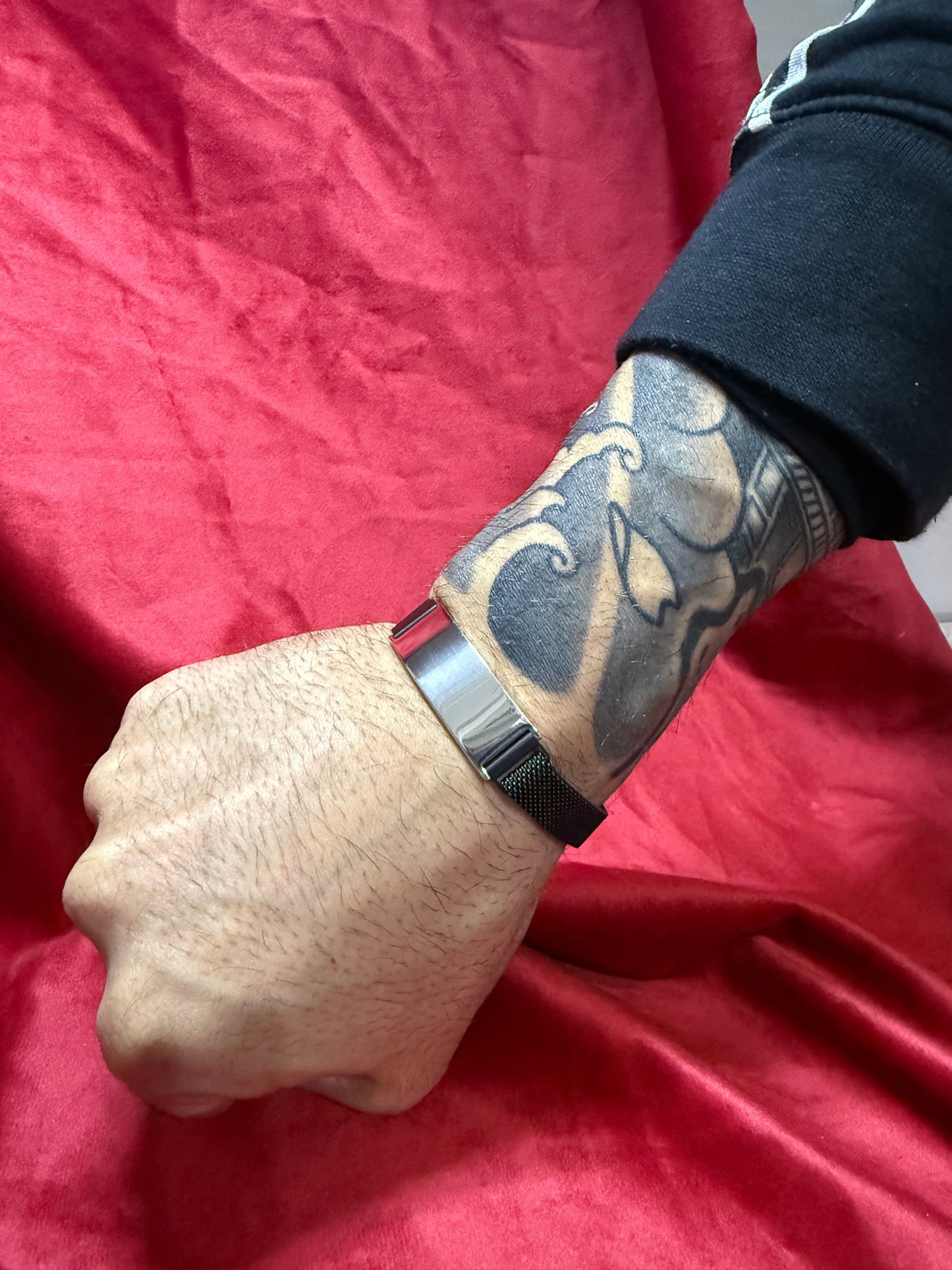 bracciale-maglia-milano-con-targhetta-personalizzabile