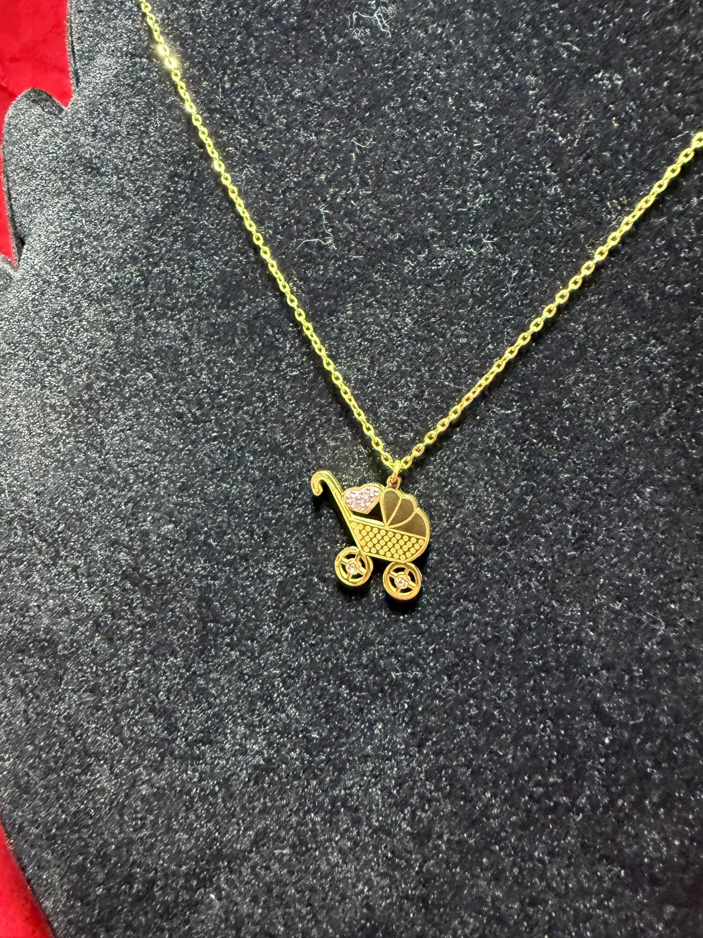 collana-carrozzina-cuore-rosa