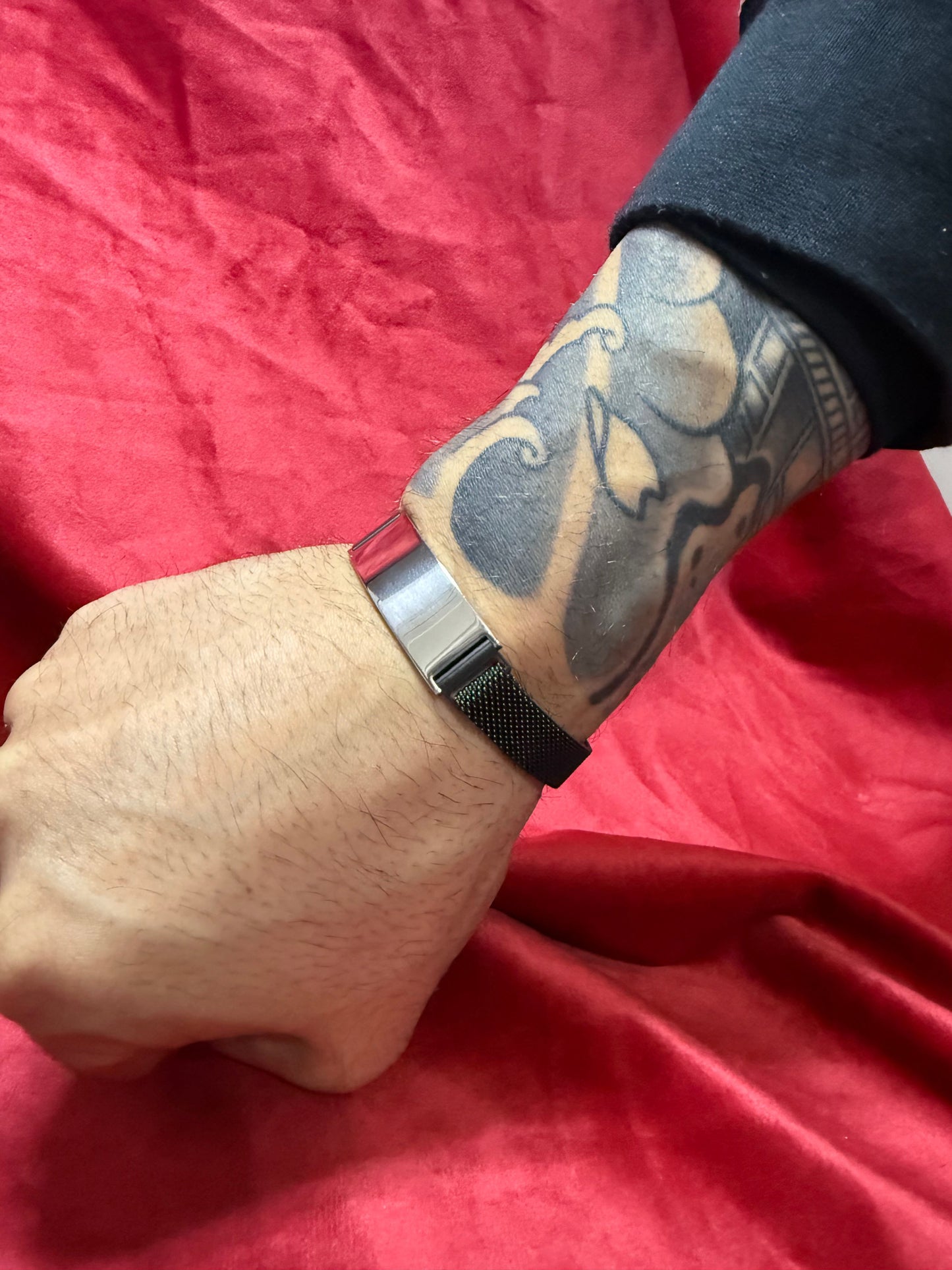 bracciale-maglia-milano-con-targhetta-personalizzabile