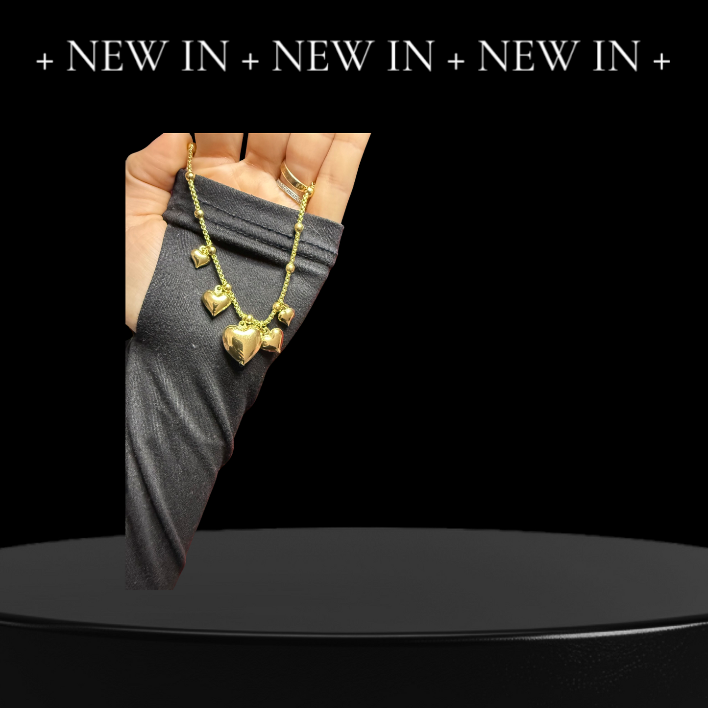 bracciale-5-cuori-pendente-oro-personalizzabile