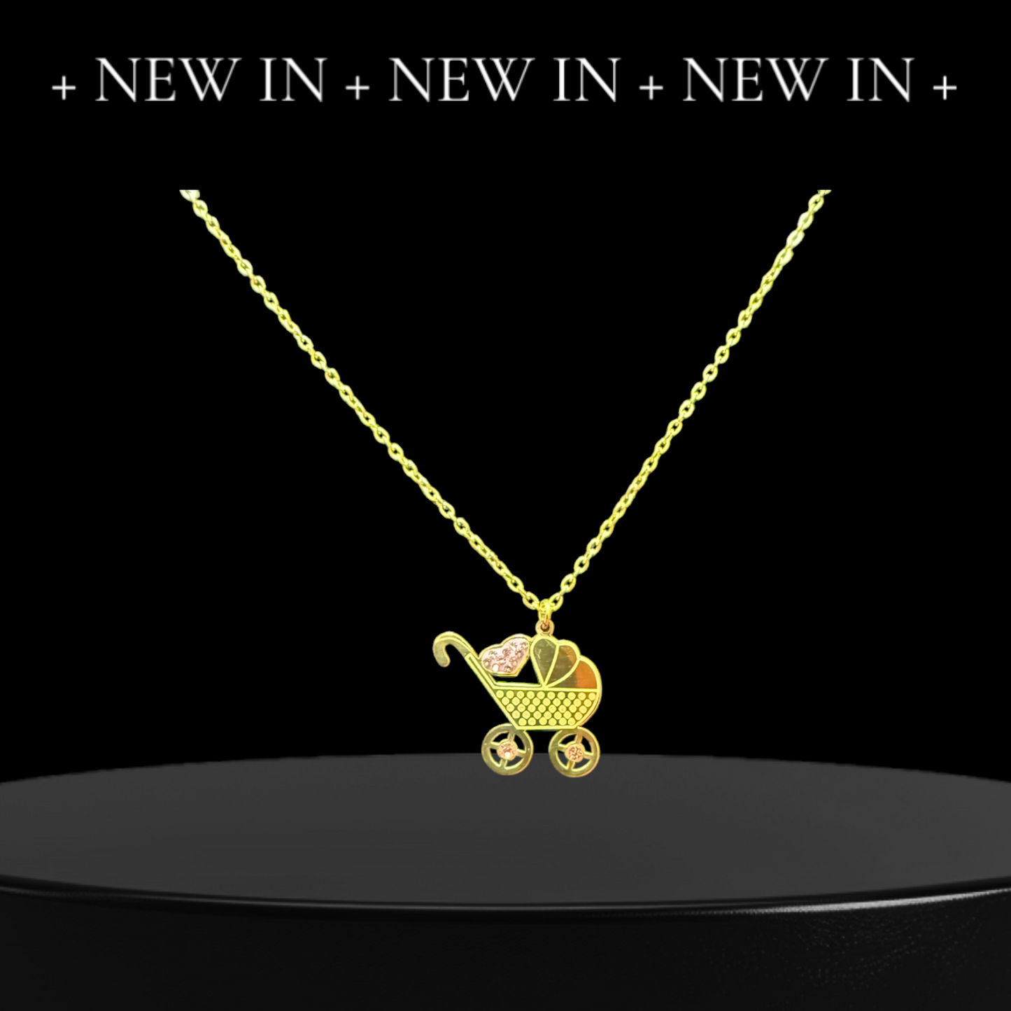 collana-carrozzina-cuore-rosa