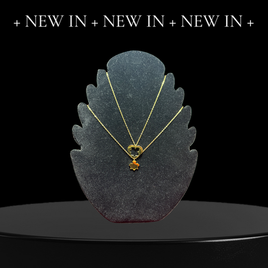 Doppia Collana Cuore con Puzzle in Oro Personalizzabile